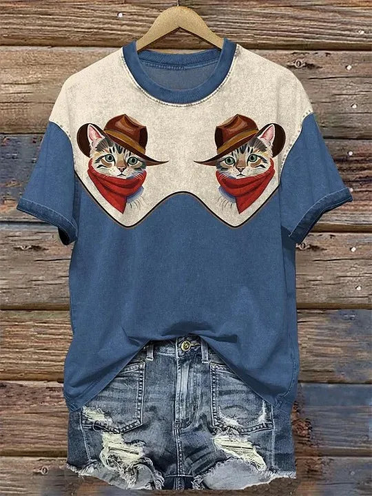 Women's Casual 3D Animal Tee