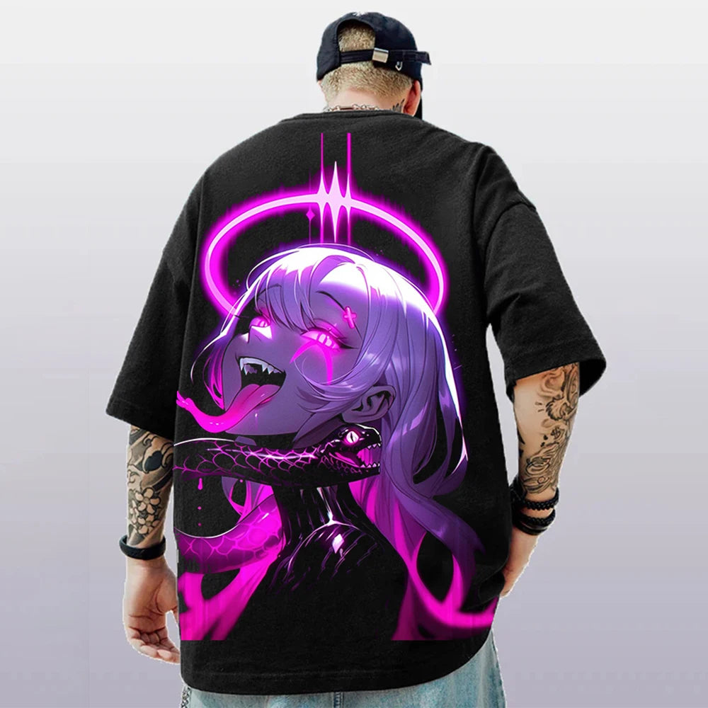 Men’s 3D Anime Print T-Shirt