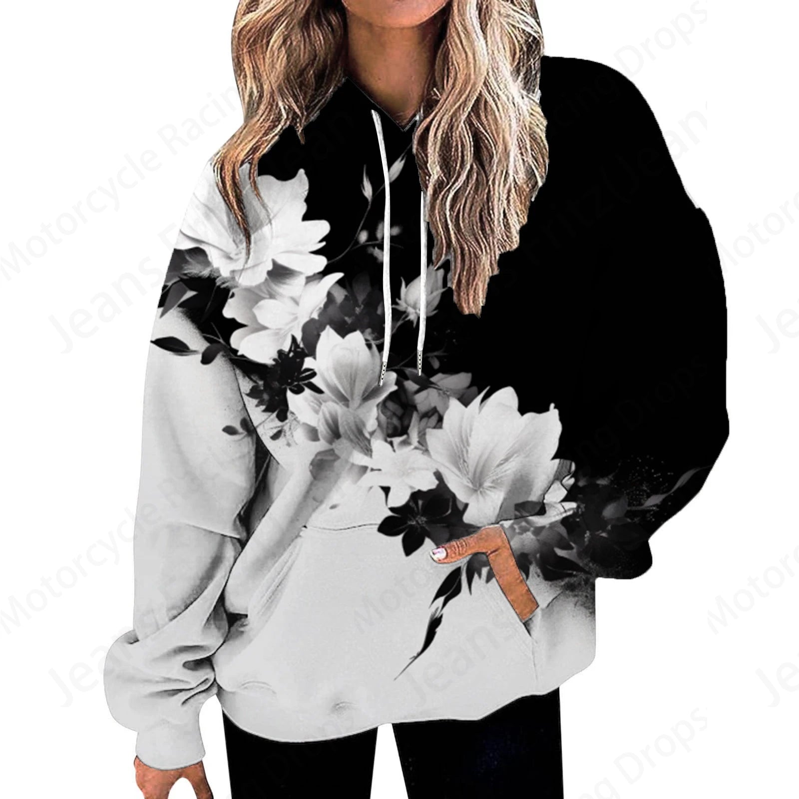 Women’s 3D Floral Butterfly Hoodie