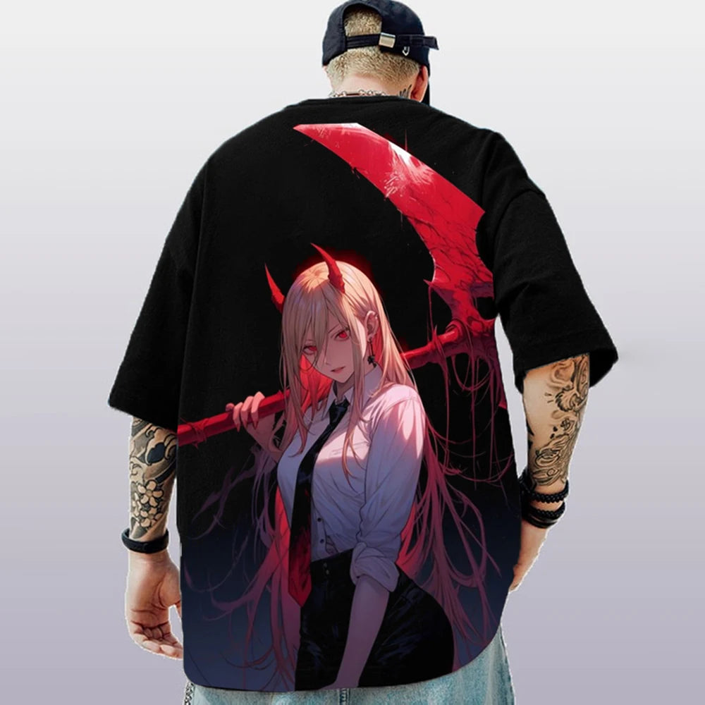 Men’s 3D Anime Print T-Shirt