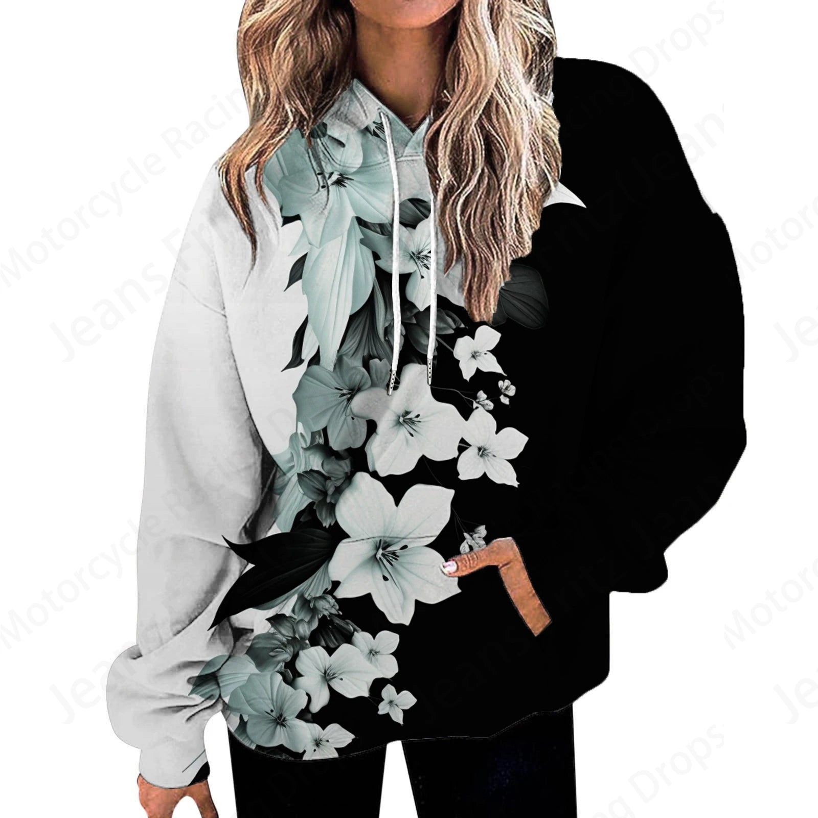 Women’s 3D Floral Butterfly Hoodie