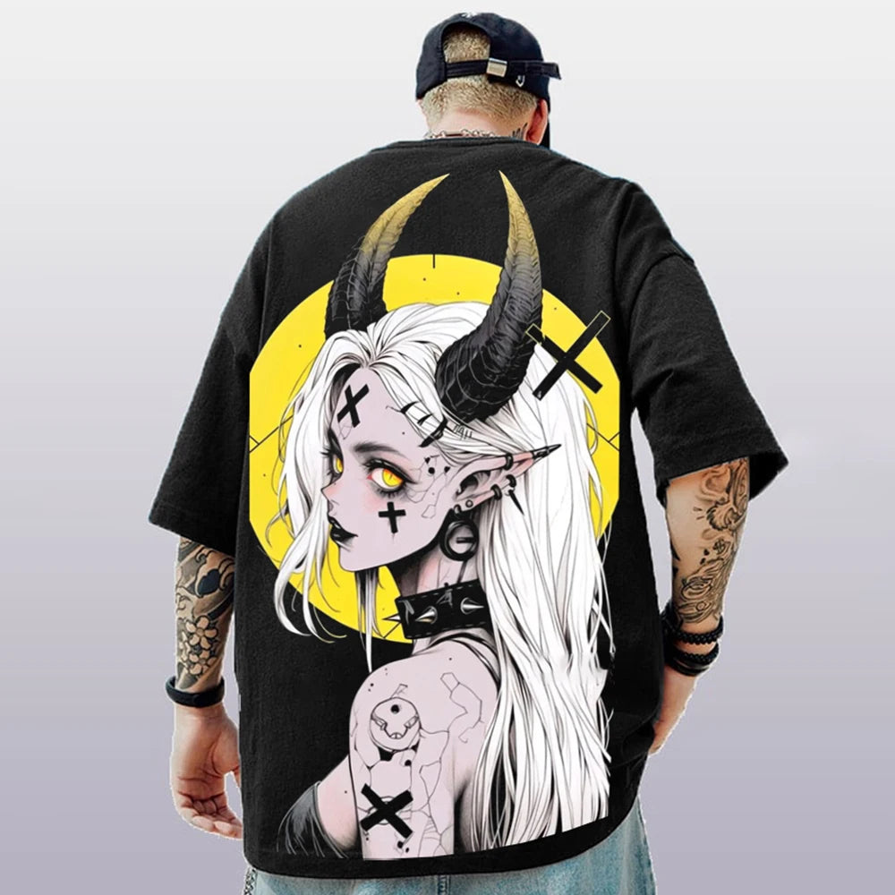 Men’s 3D Anime Print T-Shirt